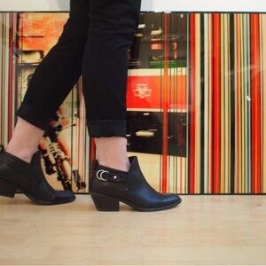 Rag & Bone Sullivan Leather Booties In Black Made In Italy Size: 38 US: 8